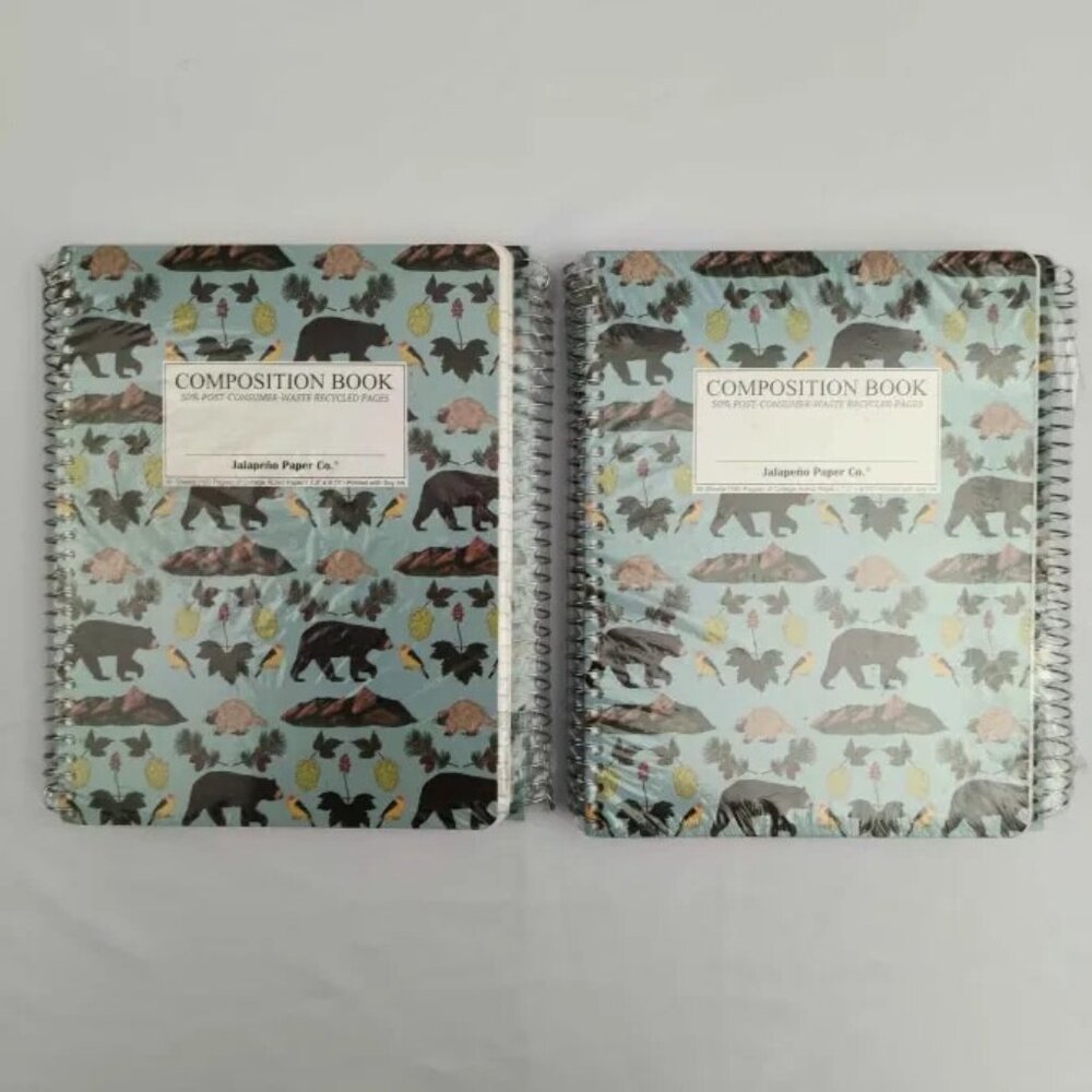 6-Pack Jalapeno Paper Co. 80 Sheet 1 Subject College Ruled Notebook Boulder